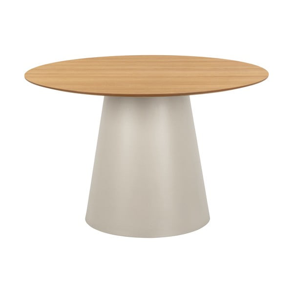 Okrugao blagovaonski stol s pločom stola u dekoru hrasta ø 120 cm Soli – Actona