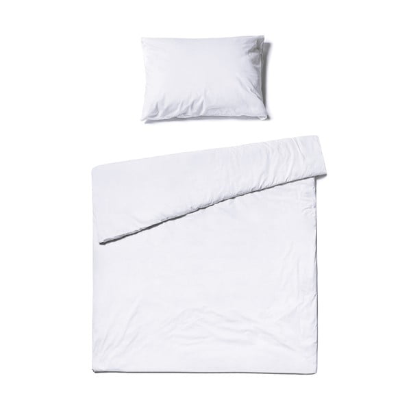 Bijela pamučna posteljina za krevet za jednu osobu Bonami Selection, 140 x 220 cm