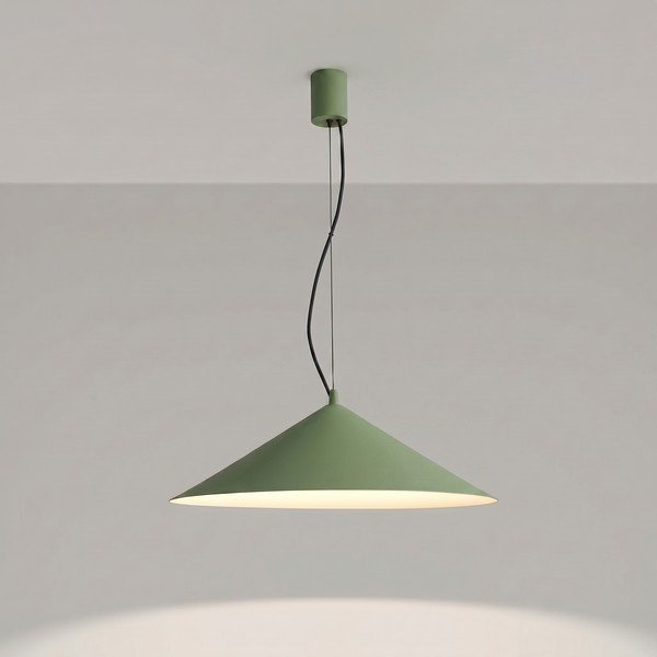 Kaki zelena metalna LED viseća svjetiljka ø 50 cm FINT – Thoro-image-2