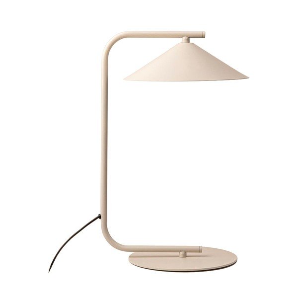 Krem metalna stolna lampa (visina 42 cm) Nocte – Micadoni 