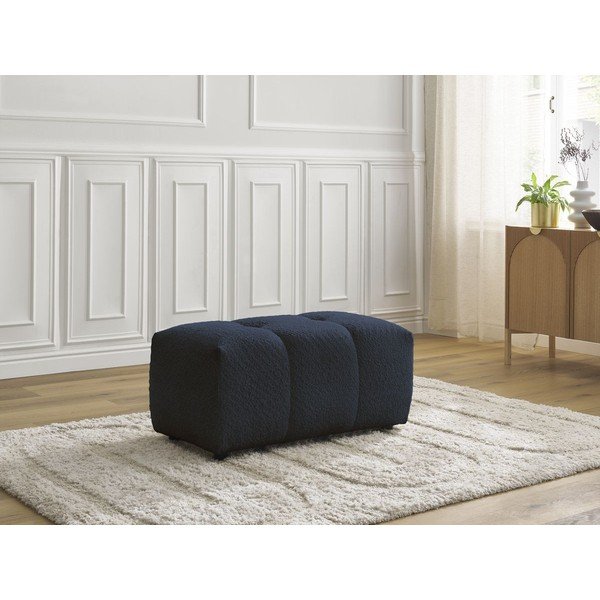 Plavi tabure od bouclé tkanine Roxelane – Bobochic Paris-image-1