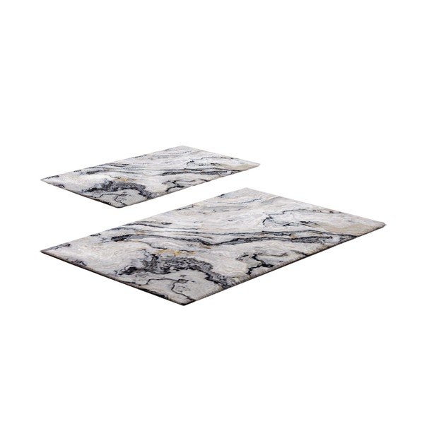 Sivo-bež kupaonske prostirke u setu 2 kom 60x100 cm CT – Foutastic