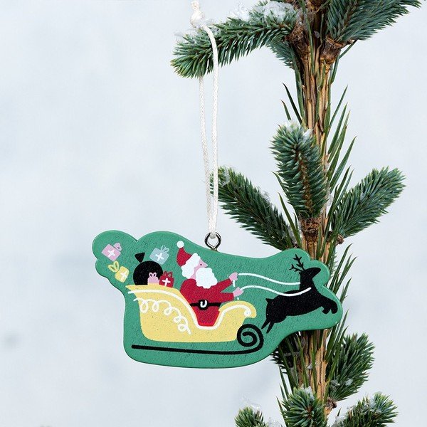Drveni ukras za drvce Rex London Sleigh-image-1