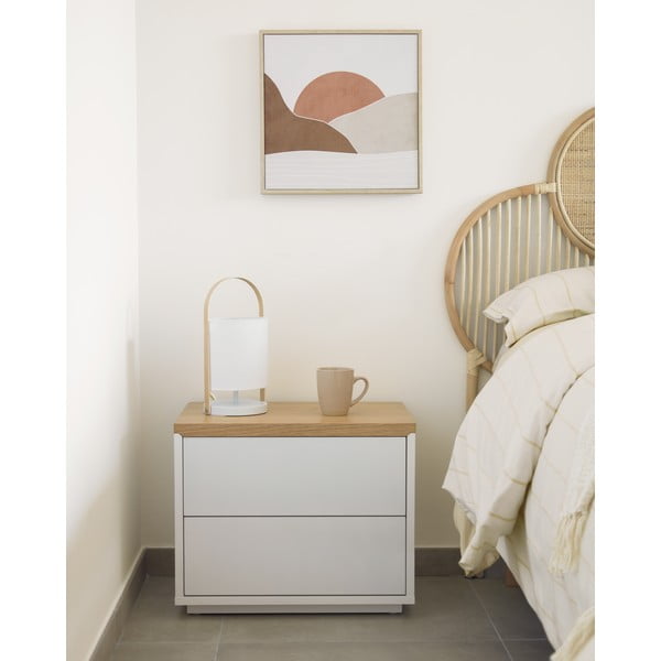 Bijelo punjenje jastuka Kave Home Nyla, 70 x 40 cm-image-1