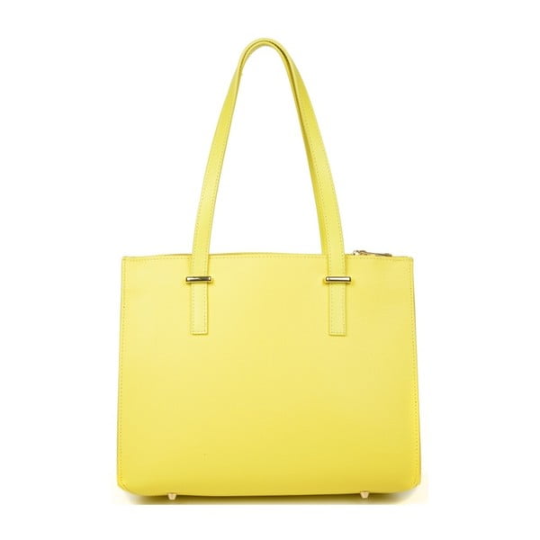Luisa Vannini Allegra žuto-zelena kožna torbica