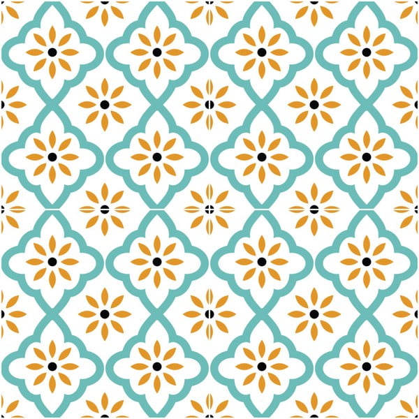 Ambiance Floor Sticker Marrakech, 40 x 40 cm