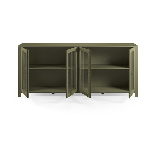 Zelena vitrina od masivnog bora 186x80x40 cm Alessandra – Marckeric-image-3