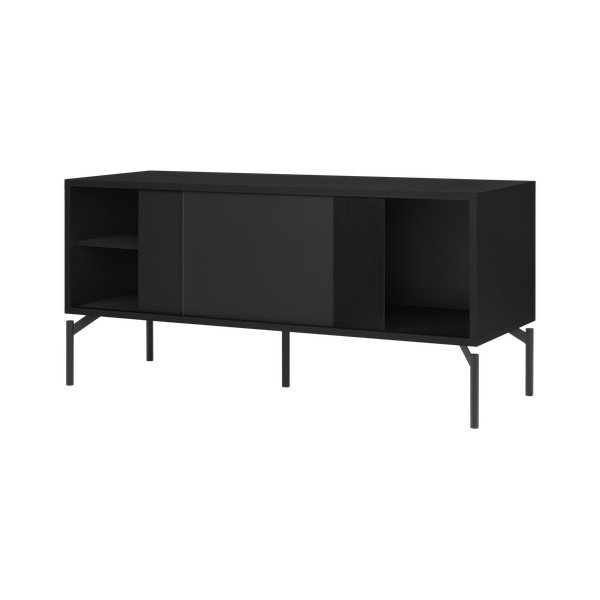 Crna TV komoda 116x55x42 cm Met Mini – noo.ma