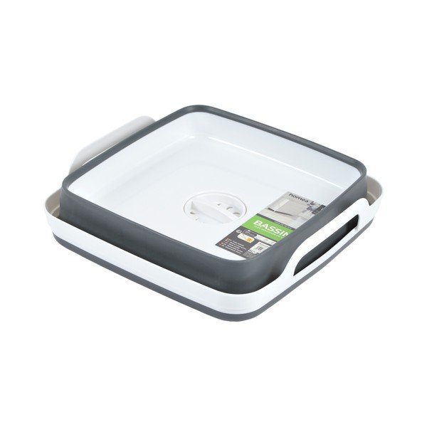 Bijeli/sivi lavor 9 l – Homéa-image-1