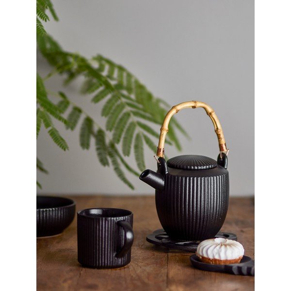 Crni čajnik od kamenine 850 ml Neri – Bloomingville-image-1