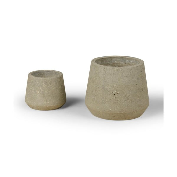 Set od dvije tegle za cvijeće Bonami Selection Concrete-image-3