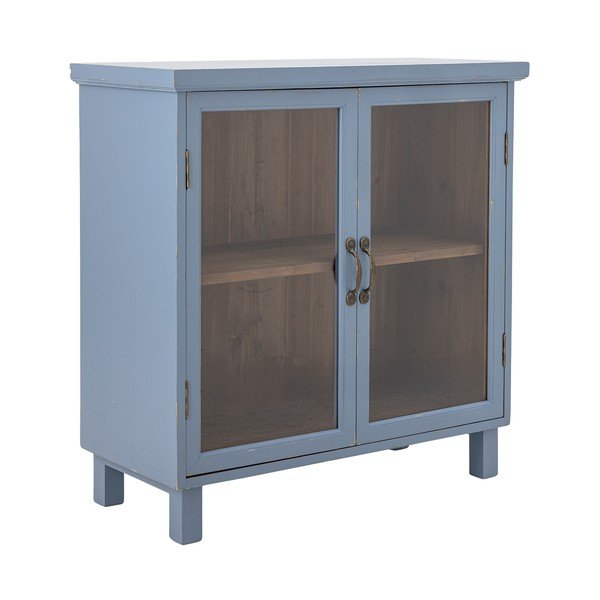 Plava vitrina 80x80x35 cm Hazem – Bloomingville