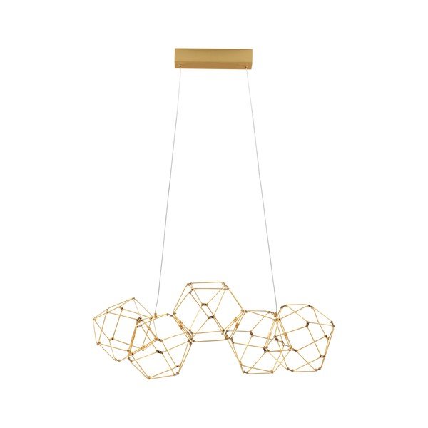 LED viseća svjetiljka aluminijska u zlatnoj boji Nebula – Nova Luce