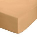 Žuta /narančasta plahta s gumom od perkala 90x190 cm Easy Iron Percale – Catherine Lansfield