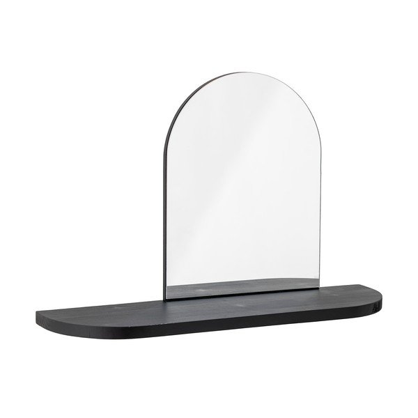 Zidno ogledalo s policom s okvirom od masivnog drveta 72x48 cm Annlie – Bloomingville-image-1