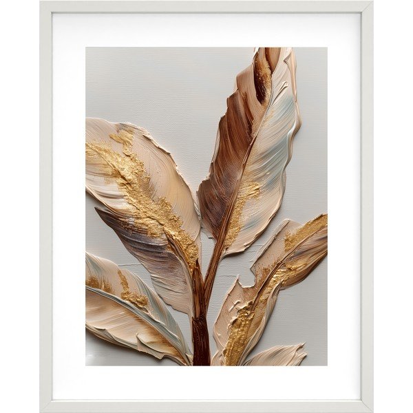 Tiskana slika s okvirom 40x50 cm Golden Strelitzia – Styler