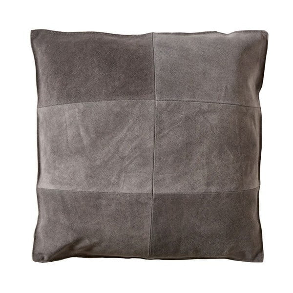 Set od 2 sivi jastuci iz valova i kože Södahl Vincent, 45 x 45 cm