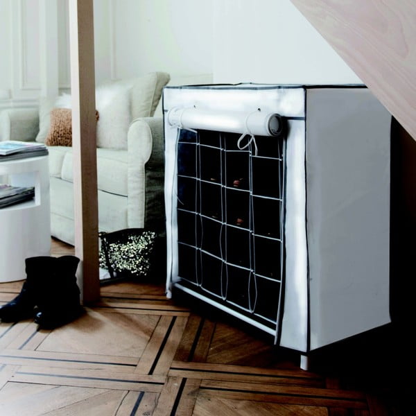 Crna tekstilna polica za cipela Compactor Shoes, 25 pretinaca-image-1