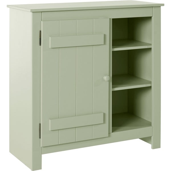 Svijetlo zeleni ormarić od masivnog bora 90x90 cm Bertram – Støraa-image-2