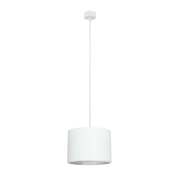 Bijela stropna svjetiljka sa srebrnim interijerom Sotto Luce Mika, ⌀ 25 cm