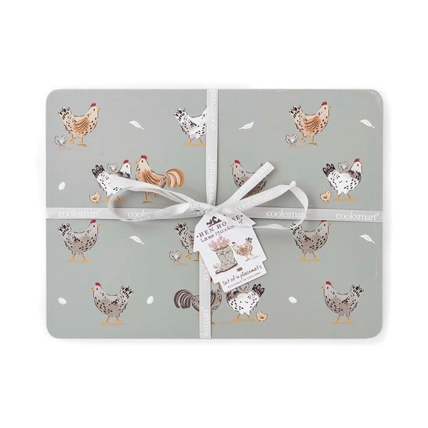 Pluteni podmetač 4 kom 21x29 cm Hen House – Cooksmart ®