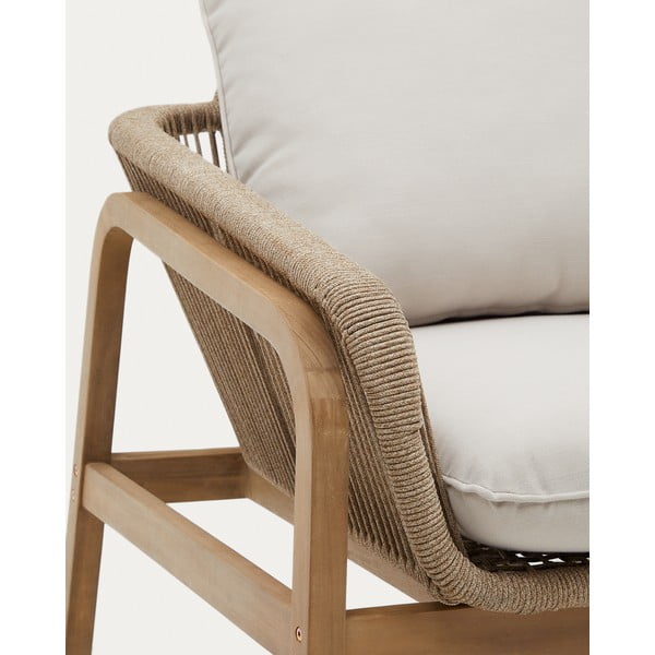 Bež/u prirodnoj boji vrtna garnitura od masivnog bagrema za 5 osoba Vellana – Kave Home-image-3