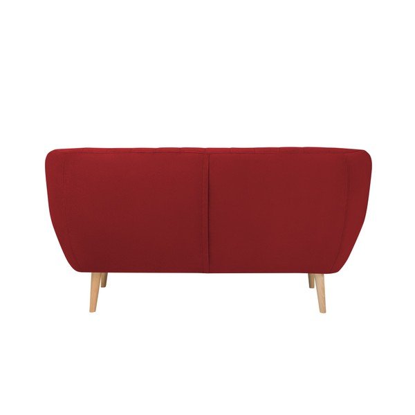 Crvena baršunasta sofa Mazzini Sofas Sardaigne, 158 cm-image-4
