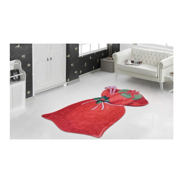 Crveni tepih Vitaus božićna torba, 60 x 100 cm