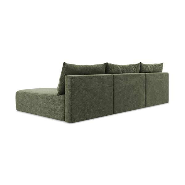 Zelena sklopiva/s prostorom za odlaganje kutna garnitura Kalena – Makamii-image-3