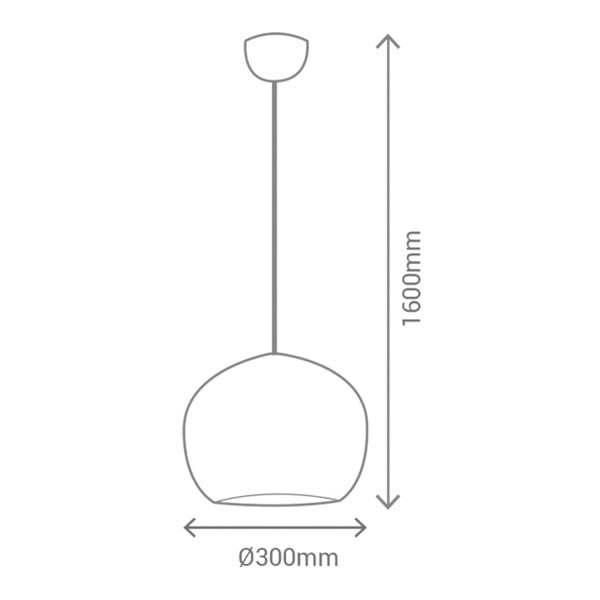 Crno viseće svjetlo SULION Carol-image-1