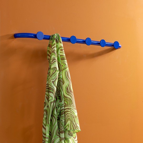 Plava metalna zidna vješalica 75 cm Retro – Spinder Design-image-4