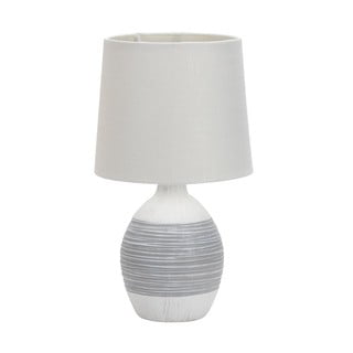 Svijetlo siva stolna lampa s tekstilnim sjenilom (visina 35 cm) Ambon – Candellux Lighting