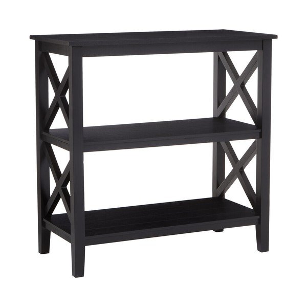 Crni regal od masivnog bora 40x81x81 cm Heritage – Premier Housewares