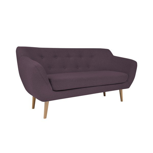 Ljubičasta dvosjeda sa svijetlim nogama Mazzini Sofas Sicile-image-3