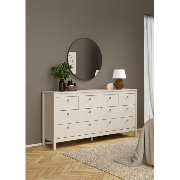 Sivo-bež komoda 159x80x38 cm Madrid – Tvilum-image-1