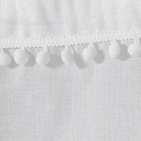 Bijele prozirne zavjese u setu 2 kom 60x90 cm Poupette – douceur d'intérieur-image-1