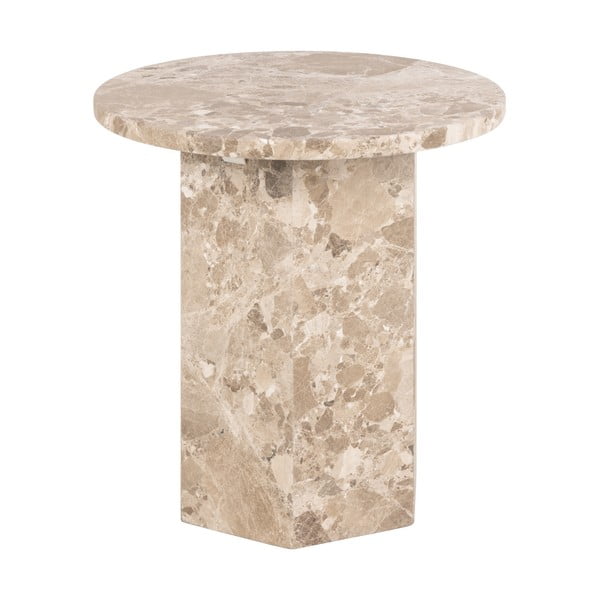 Mramorni okrugli pomoćni stol ø 50 cm Naxos – Actona