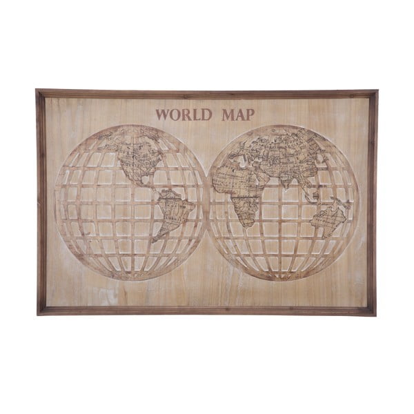 Zidni ukras Mauro Ferretti Karta svijeta, 120 x 80 cm