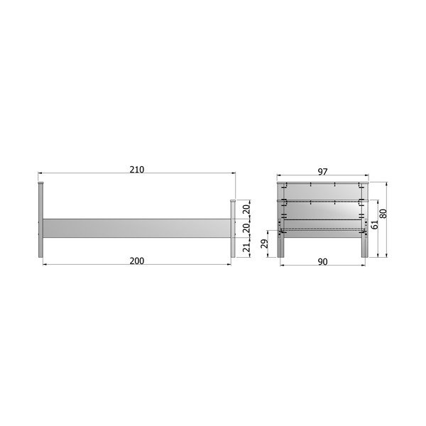Bijeli krevet Jade WOOOD 90 x 200 cm-image-3