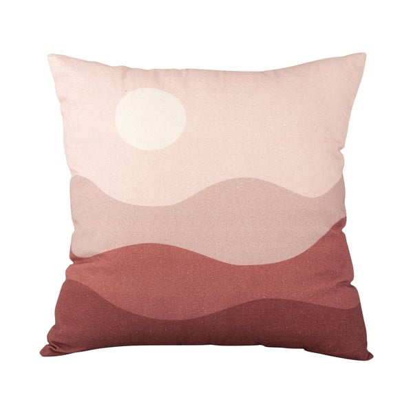 Ružičasto-crveni pamučni jastuk PT LIVING Pink Sunset, 45 x 45 cm