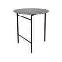 Crni metalni okrugao blagovaonski stol ø 70 cm Disc – Zone