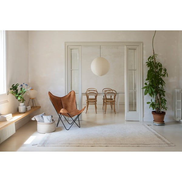 Krem periv/ručno rađen pamučan tepih 170x240 cm Cuisine Natural – Lorena Canals-image-1