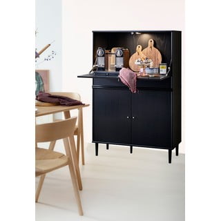 Crna vinska vitrina u dekoru jasena 89x136 cm Mistral - Hammel Furniture