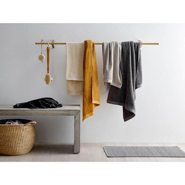 Sivi podmetač za kupaonicu od pamuka Södahl, 50 x 80 cm-image-1