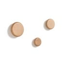 Drvene zidne kuke u setu 3 kom u prirodnoj boji Nadue – Kave Home