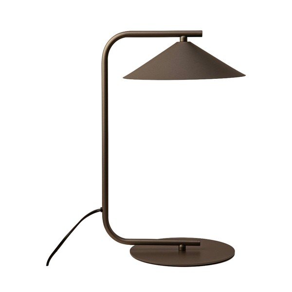 Smeđa metalna stolna lampa (visina 42 cm) Nocte – Micadoni 