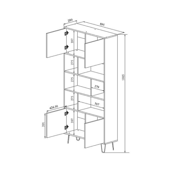 TemaHome Aero White Library-image-2