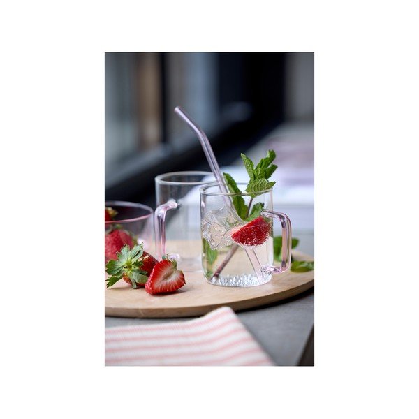 Staklene slamke u setu 4 kom sa četkom za čišćenje – Lyngby Glas-image-1