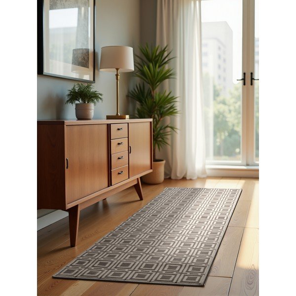 Siva/krem staza 80x240 cm Perles Howlite – Elle Decoration-image-1