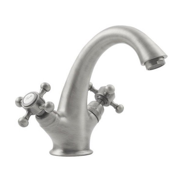 Stojeća slavina za umivaonik u mat srebrnoj boji Antea – Sapho-image-1